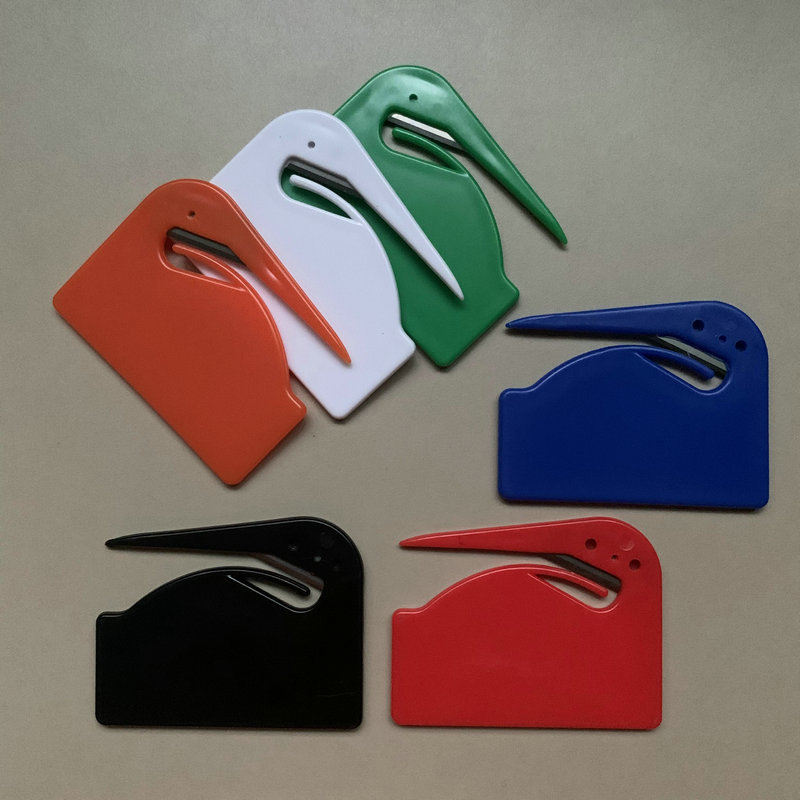 Cross-border exclusive for spot non-slip letter opener with hook envelope knife office use letter opener simple paper cutter