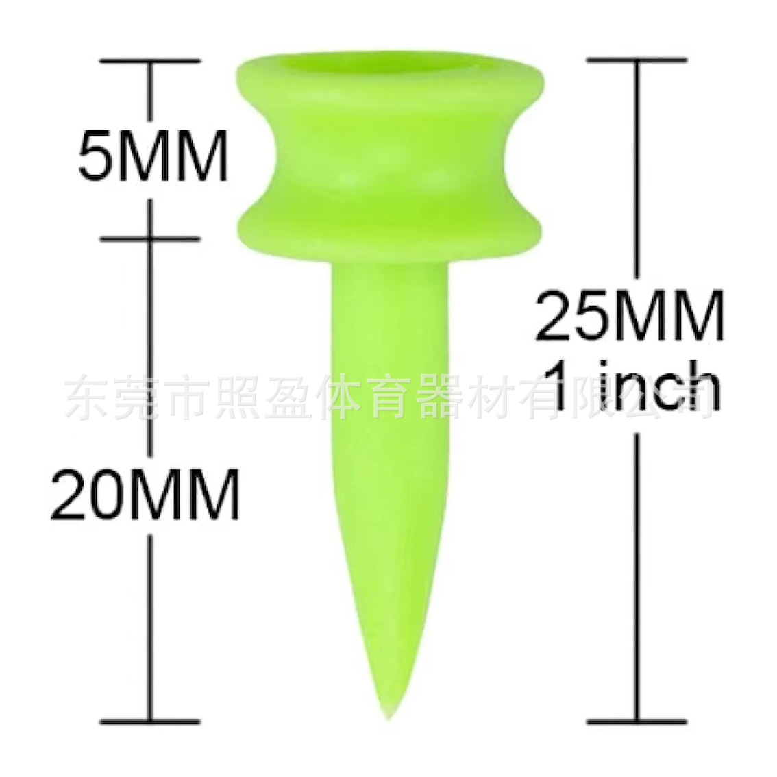 Factory Direct Golf nail plastic tee limit ball nail golf supplies 25mm ball seat