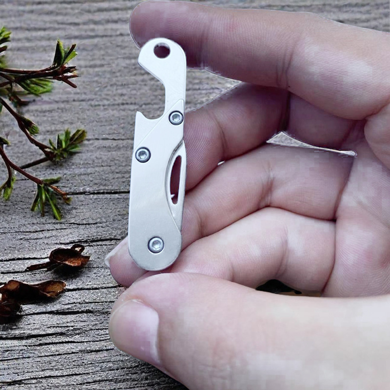 Cross-border Thickened Outdoor Folding Knife Portable Mini Express Knife Stainless Steel Camping Knife Household Fruit Knife