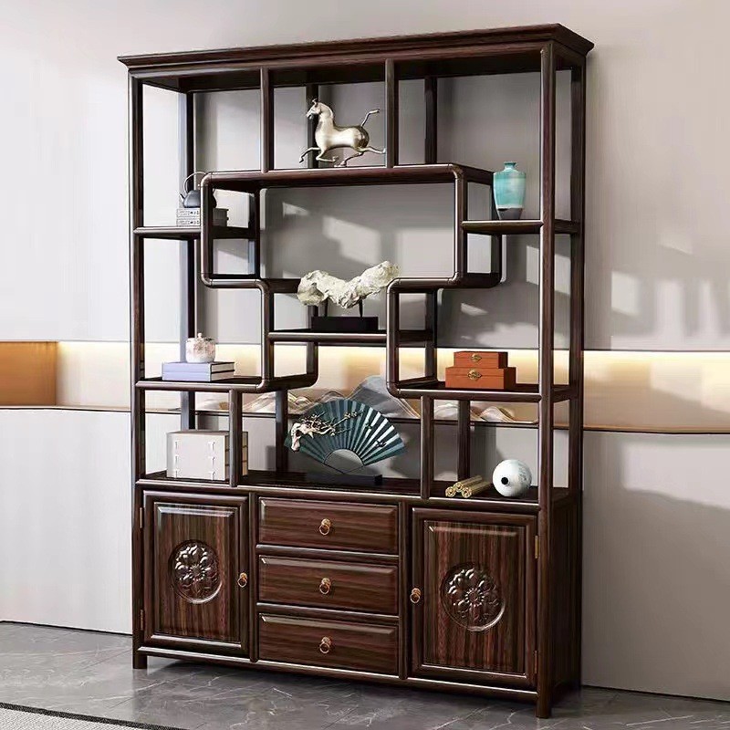 Антикварный шкаф для чая из черного дерева, для гостиной и коридора, дзен-стиль