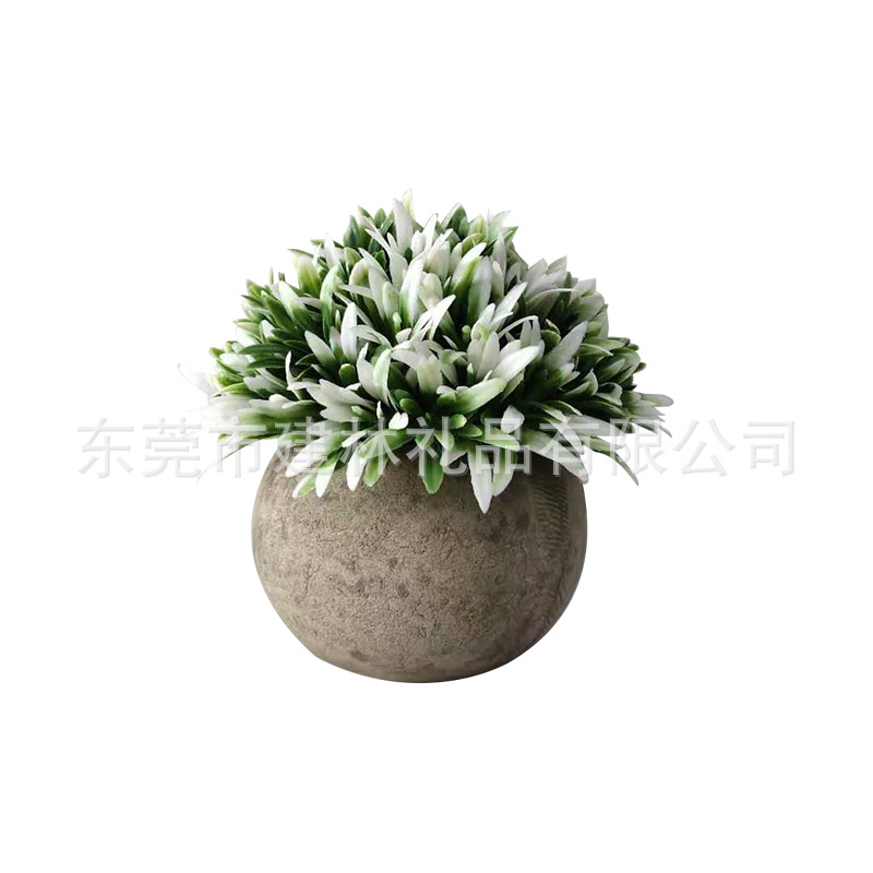 Factory direct supply of potted plants, green plants, fleshy artificial flowers, potted artificial plants, grass balls, crafts, home furnishings, customized