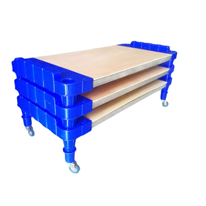 Early Childhood Garden Bed Primary School Students' Trust Class Nap Bed Children's Plastic Wooden Board Nap Bed Stacked Bed 170 Bed