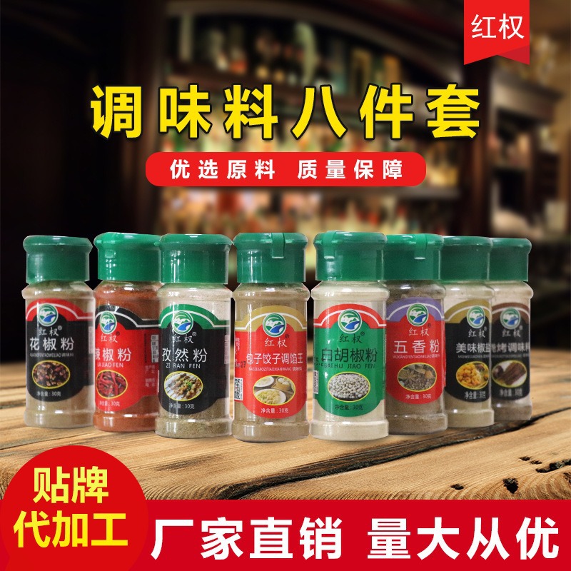 Factory direct barbecue seasoning chili powder black pepper powder pepper powder five spice powder pepper salt cumin powder seasoning