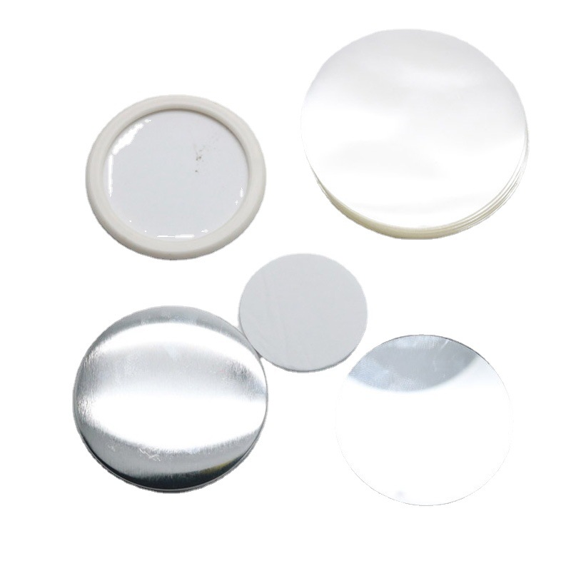 Creative mini portable small mirror 75mm tinplate plastic ring mirror makeup mirror blank material