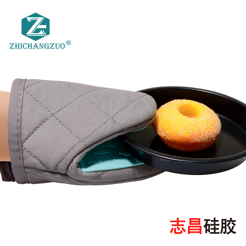 Cross-Border Popular Fish-Shaped Silicone Hand Clips with Cotton, Thickened, Heat-Insulating, Anti-Scalding, High-Temperature-Resistant Microwave Oven Gloves