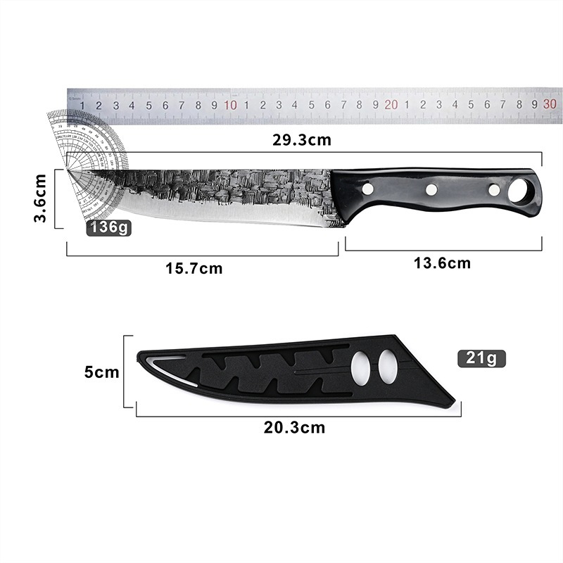 Yangjiang hand-held meat knife portable forging camping sharp knife barbecue meat outdoor wholesale factory direct sales