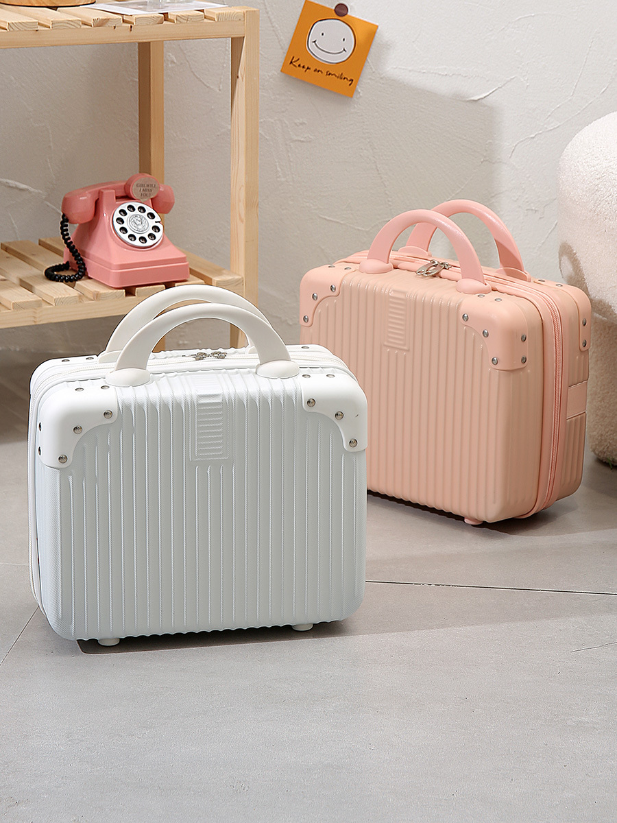 Портативный чемодан 14 дюймов, чемодан для женщин, модная косметичка, маленький лёгкий 16 дюймов, подарок-сопровождение, креативная подарочная коробка