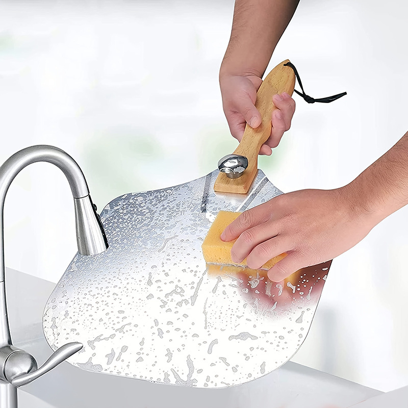 pizza Shovel Rotating Folding Aluminum Shovel pizza peel Pan Baking Food Transfer Shovel Removable Shovel Cake Tray