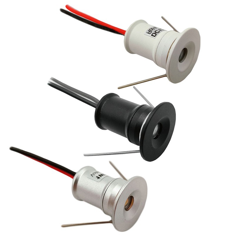 Dc12V Embedded 1W Small Spotlight Cabinet Wine Cabinet Jewelry Display Cabinet Light Ceiling Mini Downlight Thumb Light