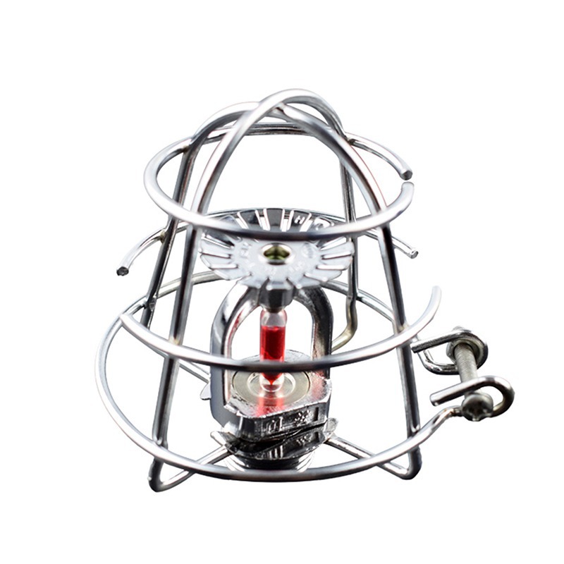 silver fire sprinkler head rack nozzle protection cover hot sale fire sprinkler head rack protection rack without disassembly