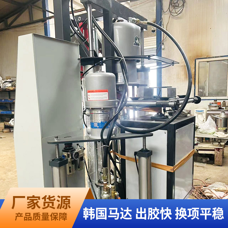 In-Stock Silicone Adhesive Dispensing Machine, Manual Glass Glue Applicator with Rotating Table, Double-Component Export Model for Insulating Glass