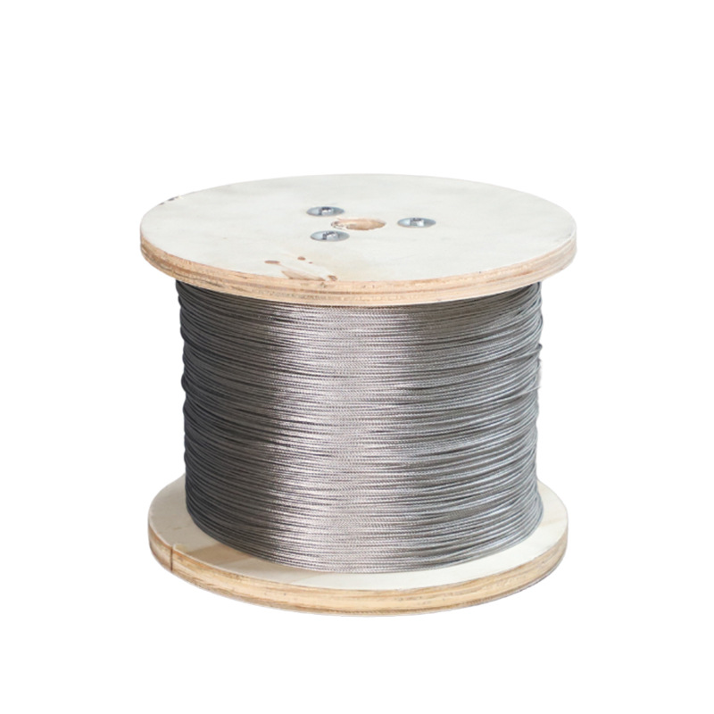304 stainless steel wire rope 7*7-7*19 wire rope crane for clothes drying tower crane lifting traction 304 wire rope
