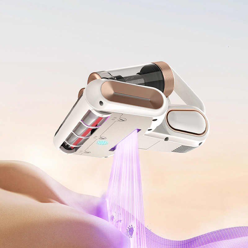 Mite Removal Device Dust Cup Removes Mites, Roller Brush, Beats and Filters, Ultraviolet Sterilization, Household Mite-Killing Ultrasonic Vacuum Cleaner