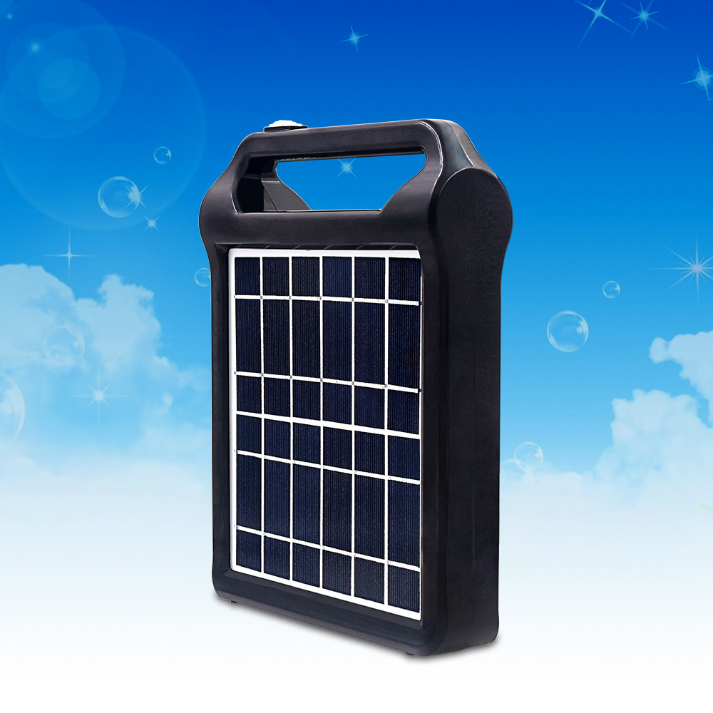 Outdoor portable rechargeable solar lighting system replaceable lithium battery charged downlight flying saucer light 038