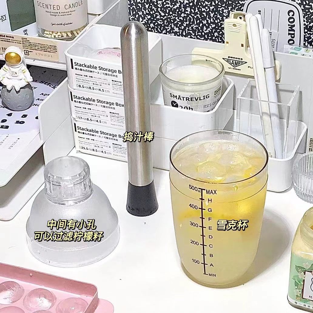 Schick Cup Lemon Hand Beated Lemon Tea Summer suit Ice Mashing Stick Summer Mashing Stick Ice Hammer suit