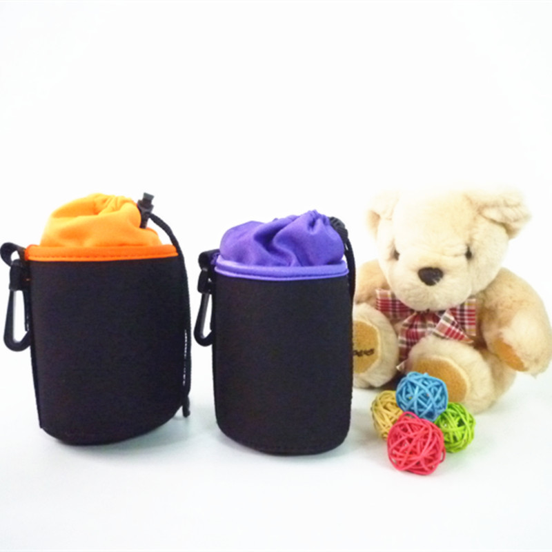Slr Camera Lens Sleeve Cross-Border Diving Material Shockproof Plus Velvet Thickened Digital Lens Bag Storage Bag Wholesale