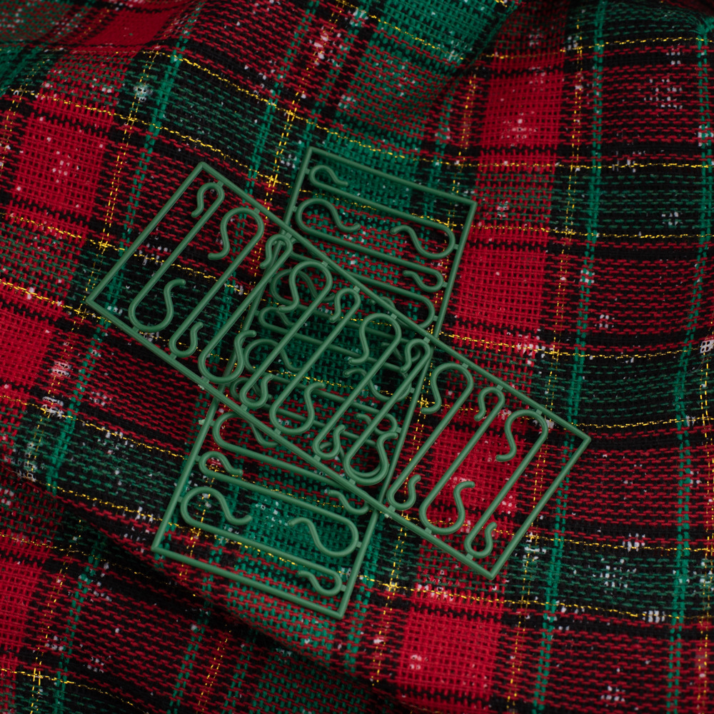 Factory Direct Sales 4.5cm Bell Hook Christmas Accessories Export Christmas Product Accessories Pendant Plastic Hook