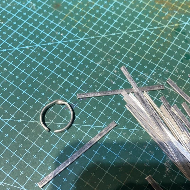 DIY Silver Jewelry Practice Strips Test Strips, Ring Practice Strips, Ring Test Strips, Silver Ring Practice Strips.