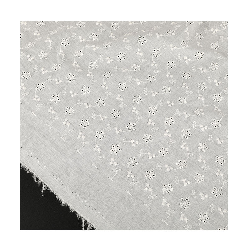 Five-hole Cotton Lace Embroidered Fabric Spring and Summer dress Fabric Tablecloth Curtain Hanfu Skirt Clothing Fabric Cotton