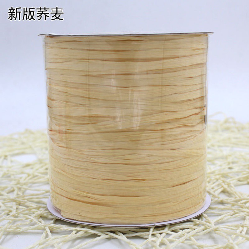 Wool Summer Crochet Thread, One-Thread Cotton Straw Raffia Thread, Cotton Straw Thread, Paper Thread, Straw Hat Thread, Bag Thread