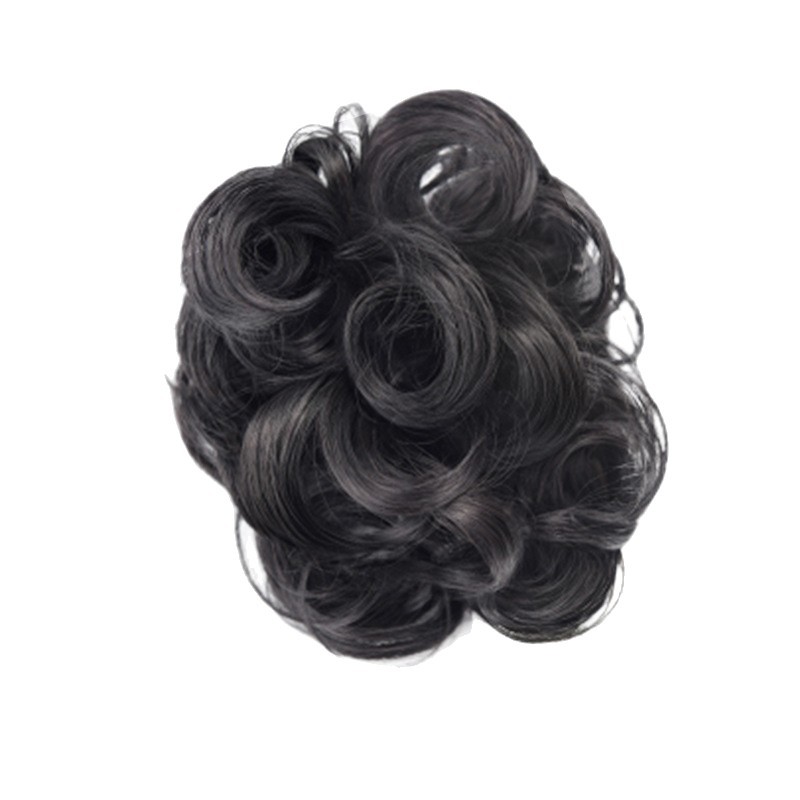Factory Direct Sales Clip-On Ball Head Flower Girl Short Hair Bun Flower Bud Hair Bun High Temperature Silk Hair Ring Manufacturer Wholesale