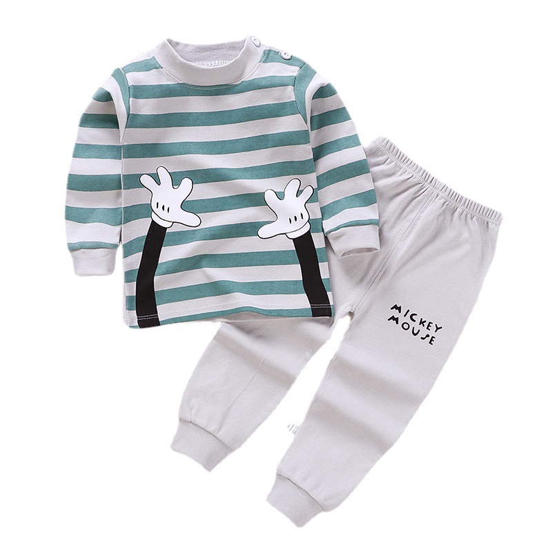 Children's Intimates Set, Pure Cotton, Boys' Autumn Clothes, Long Johns, Baby Clothes, Warm Girls' Home Clothes, Autumn Clothes, Kidsren's Clothes