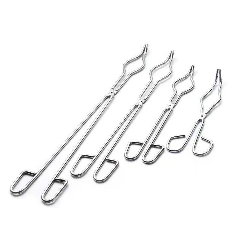 Thickened stainless steel Crucible pliers chemical laboratory crommy Crucible clamp Beaker clamp high temperature ceramic clamp tongs