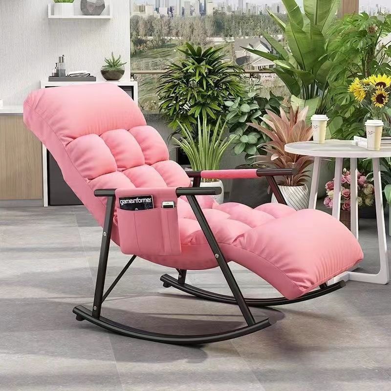 Rocking Chair Nap Recliner Balcony Home Leisure Chair Reclining Sleeping Lazy Sofa Rocking Chair Bedroom Lying
