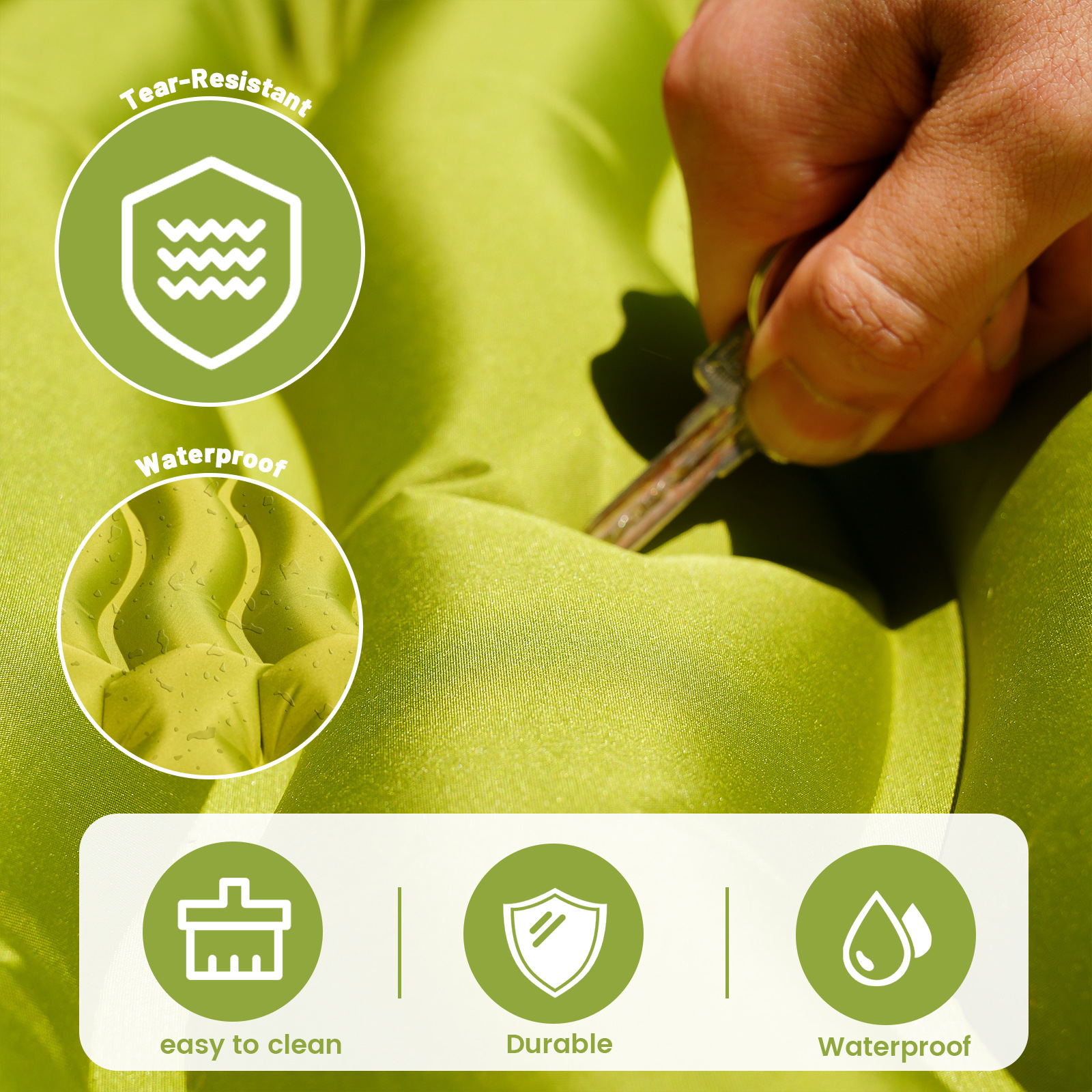 Support a generation of hot selling ultra-light foot inflatable cushion camping portable air bed folding moisture-proof sleep