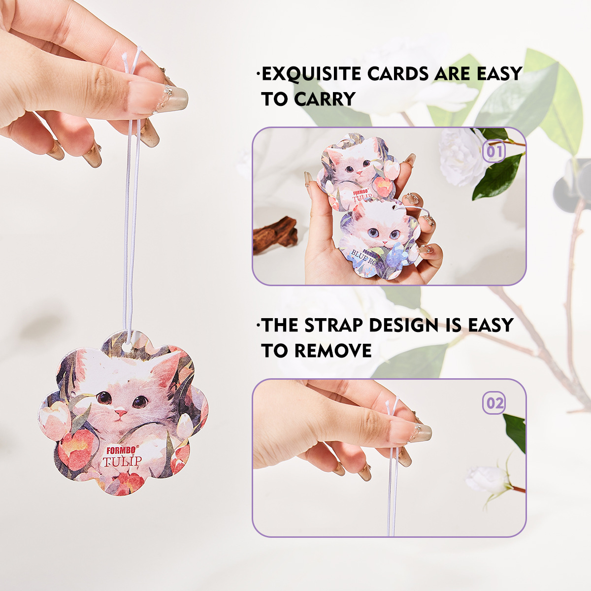 [Cross-Border Supply] Formbo Aromatherapy Card Fresh Air Long-Lasting Fragrance Car Fragrance Pendant