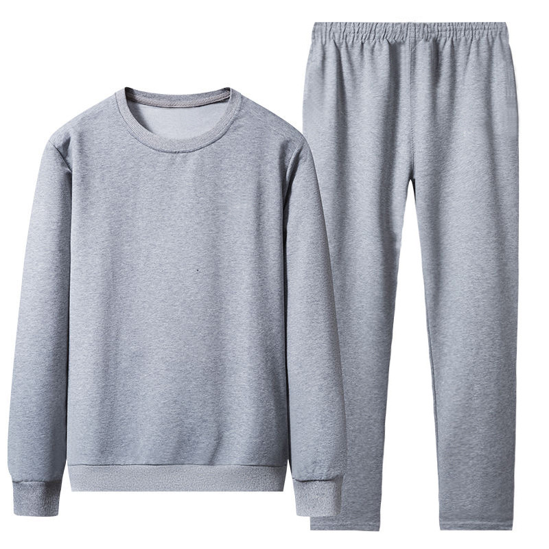 No metal no drawstring casual suit sweater pants handsome running sports no pocket two-piece set a generation of hair