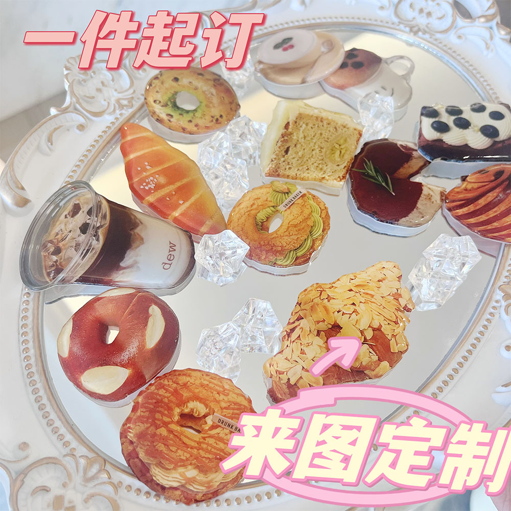 Акриловые магниты с капельным клеем индивидуальные прозрачные фигурные производители креативные милые мультяшные сильные магнитные оптовые подарки