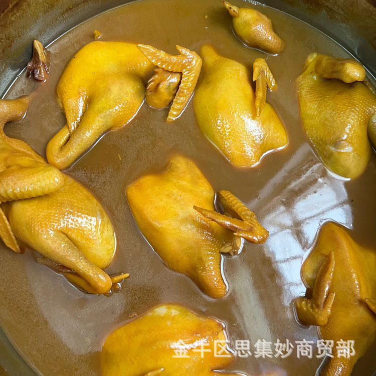 Salt-Baked Chicken Street Stall Cooked Food Wholesale Manufacturer's Source of Braised Hand-Shredded White-Cut Whole Salt-Baked Chicken Legs Factory Source