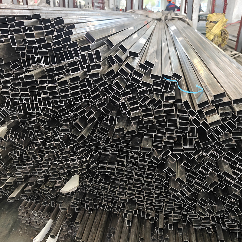 Square Tube 304L Large Diameter Stainless Steel Engineering Square Rectangular Tube Square Steel Tube Greenhouse Building Materials Can Be Processed on Demand and Cut