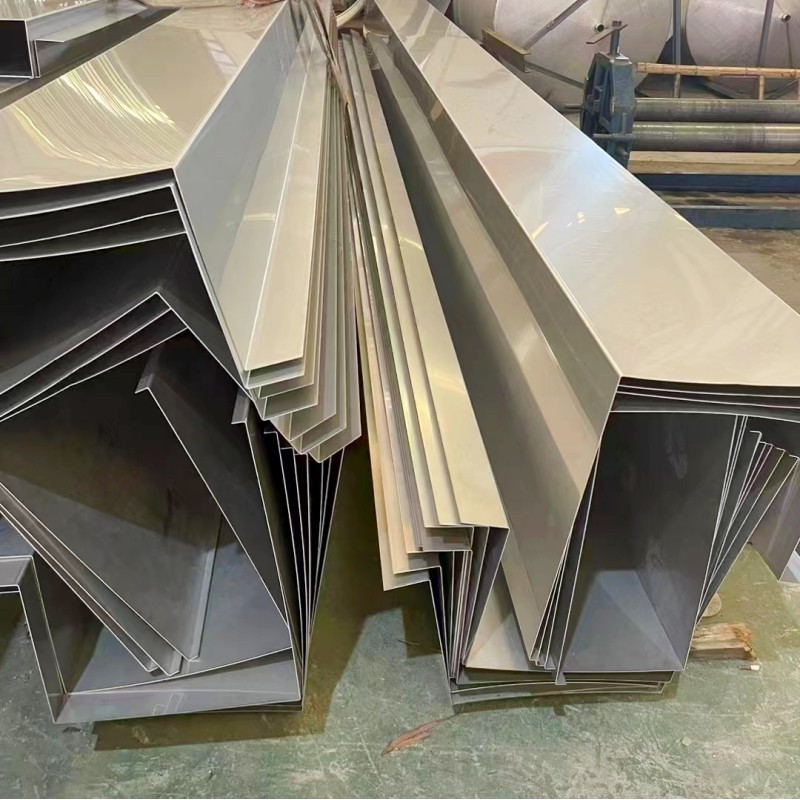 Factory Direct Sales Stainless Steel Gutter Galvanized Steel Plate Stainless Steel Flat Plate Gutter Gutter Sink Steel