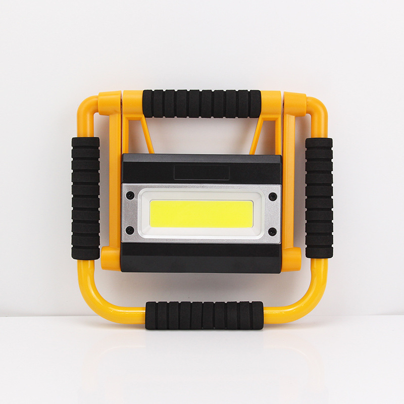 20W Foldable 360-Degree Cob Work Light with Integrated Charging and Discharging, Portable Outdoor Lithium Battery for Camping