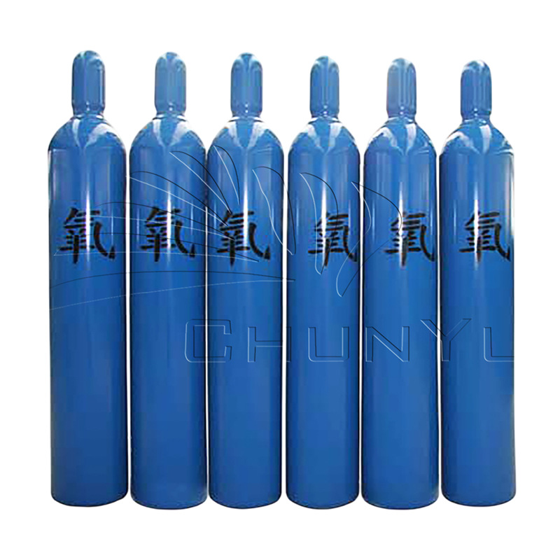 Manufacturer's Standard High-Purity Oxygen Seamless Steel Cylinders with Complete Specifications, Industrial Oxidant and Combustion Promoter Oxygen Cylinders in Cans