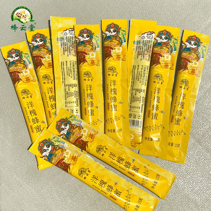 Bagged Honey 10g Stick-Packed Convenient Honey 15g Stick-Shaped Acacia Honey Bulk Mixed Flower Honey Small Package Honey Wholesale
