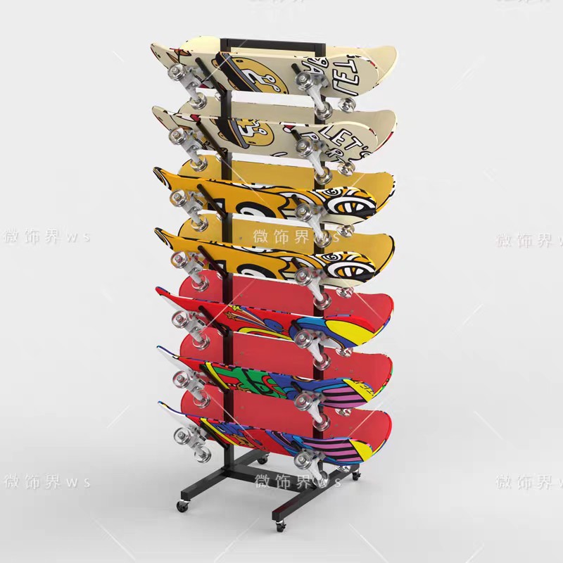 Стеллаж для хранения сноуборда, напольный стеллаж, стенд для скейтборда с колесами, стенд для сноуборда, домашний стеллаж для сноуборда