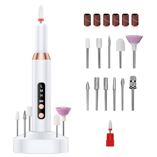 Qiudaozi Electric Nail Drill Manicure Nail Clipper Grinding Machine Portable Tool Set Rechargeable Nail Machine