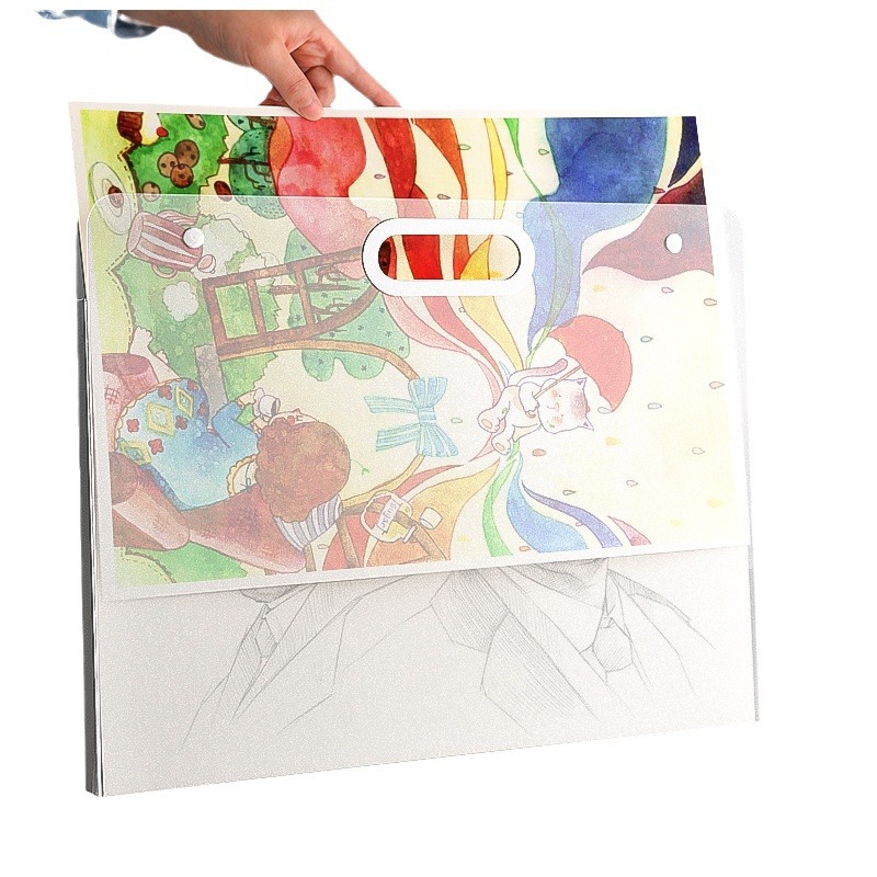 4K picture album picture bag picture manuscript storage clip collection storage book 8K sketch book portable storage bag A4 picture bag