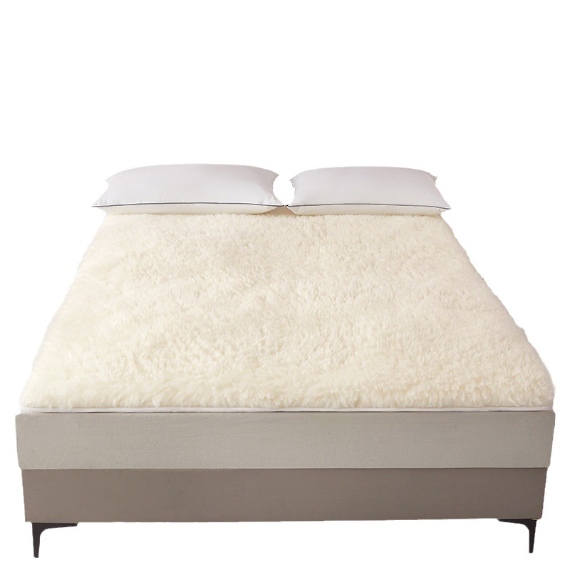 Genuine 100% Genuine Wool Australian Wool Mattress Thickeneded Long Hair Warm Pad Quilt Autumn and Winter Double Bed Mattress Wholesale