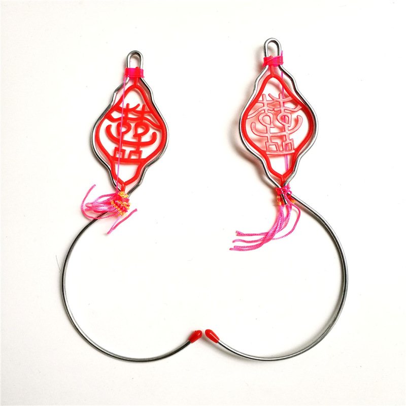 Factory Direct Sale Iron Double Happiness Wedding Mosquito Net Hooks Bedroom Mosquito Net Hooks Mosquito Net Accessories Hooks