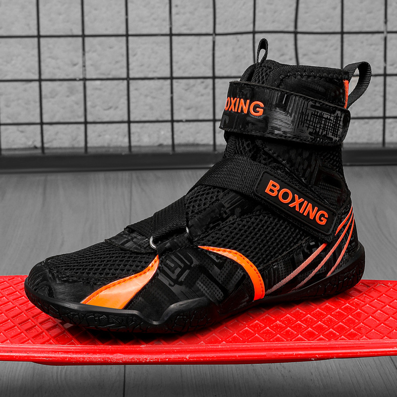 Children's Boxing Shoes, Training Fighting Shoes, Professional Sanda Shoes, Muay Thai Shoes, Boys and Girls Fighting Shoes, Kidsren's Wrestling Shoes