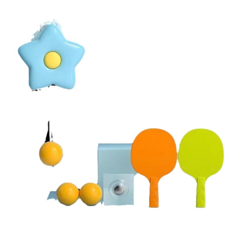 Children's hanging table tennis trainer indoor parent-child sensor system artifact positive vision hand-eye coordination home sports