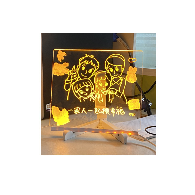 Cross-Border Erasable DIY Kidsren's Drawing Board Luminous Handmade Toy Writing Board Blackboard Large Halloween Ornament Set
