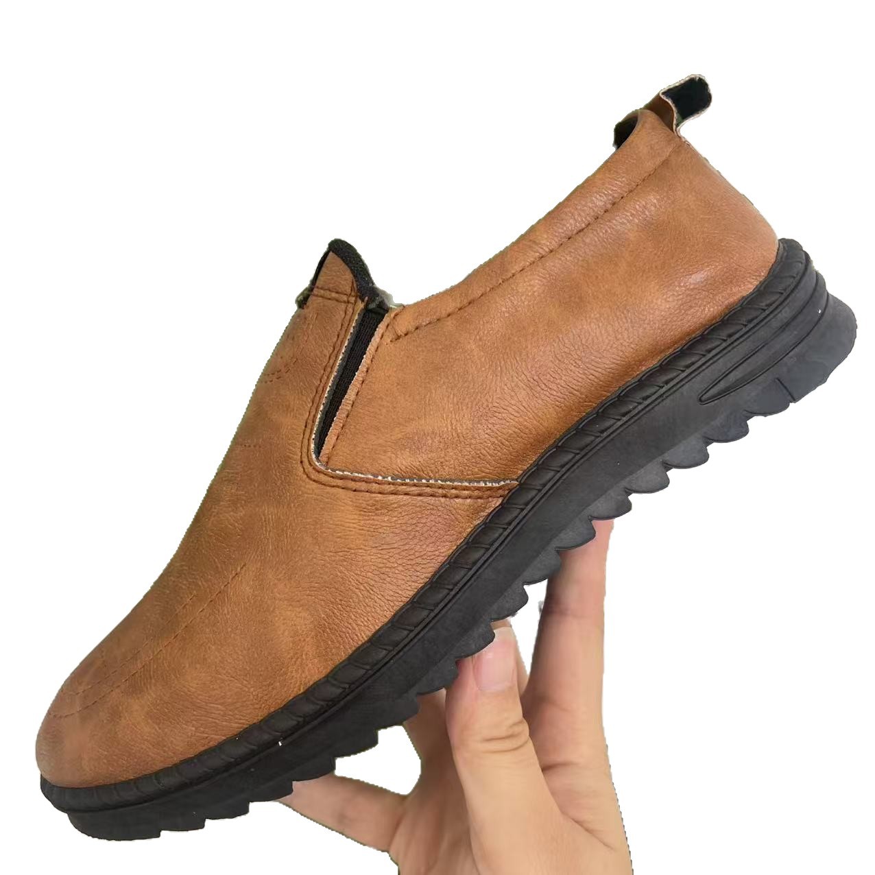 Leather Shoes 2025 Autumn and Winter New Men's Leather Shoes Soft Sole Comfortable Slip-On Men's Casual Shoes Wholesale Popular Men's Shoes