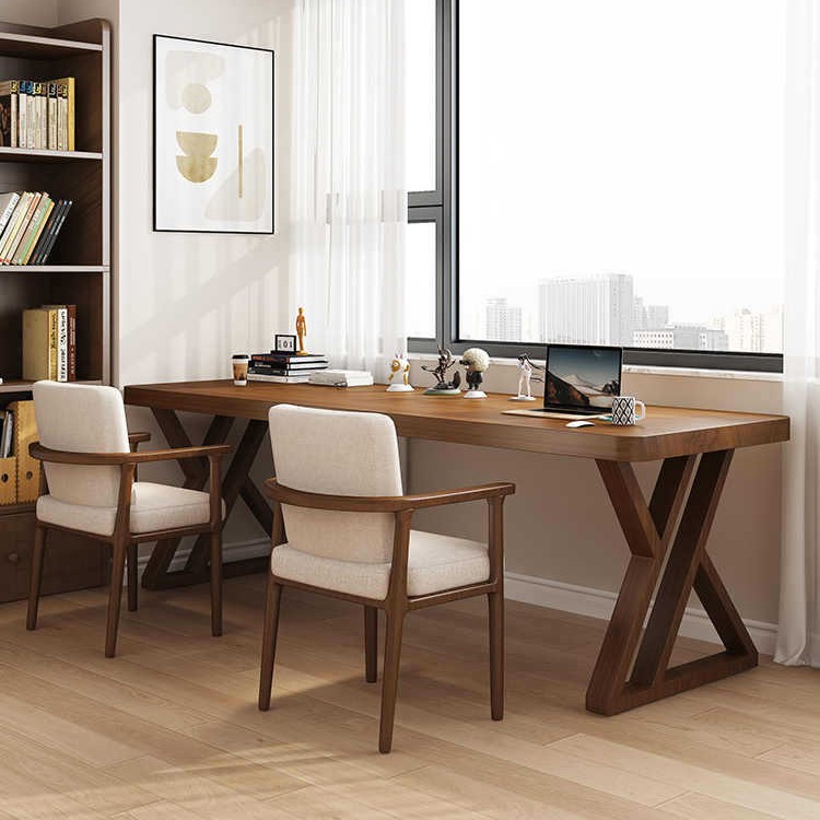 Sequenced Solid Wood Long Desk Home Wall-Mounted Narrow Table Double Study Table Writing Work Desk Office Computer