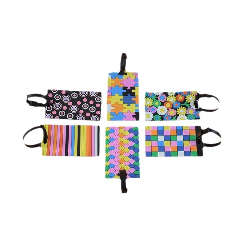 Soft rubber pvc luggage tag suitcase listing boarding pass luggage tag factory in stock wholesale processing customization