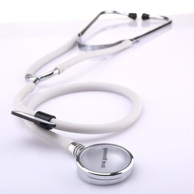 Yuyue Brand Pure Copper Diaphragm Medical Single Use Stethoscope Children Adult Full Tube Listening Head Handset Listening Fetal Heart Heart Heart and Lung Listening